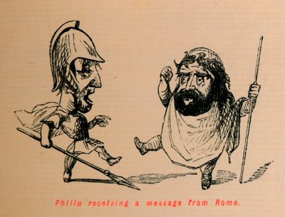 Filippo riceve un messaggio da Roma, 1852 da John Leech