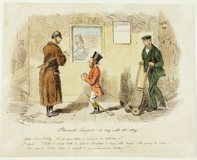 Prospettiva Piacevole: Una Giornata con il Cervo da John Leech