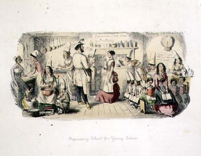 Scuola Preparatoria per Giovani Signore da John Leech