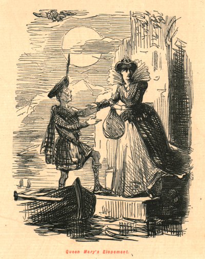 La fuga della regina Maria, 1897 da John Leech