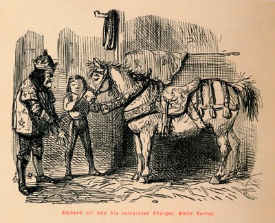 Riccardo III e il suo celebre Cavallo, White Surrey da John Leech
