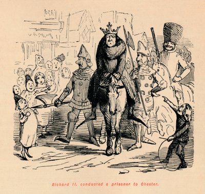 Riccardo II condotto prigioniero a Chester, c1860 da John Leech