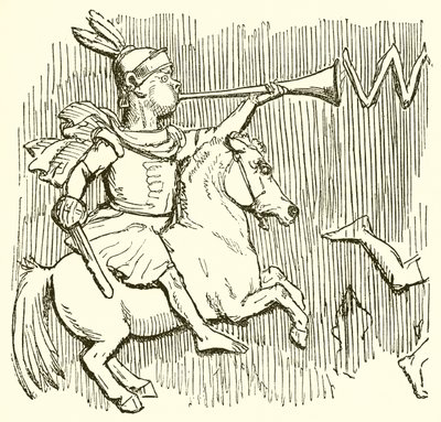 Soldato romano a cavallo da John Leech