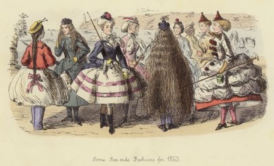 Alcune mode da spiaggia per il 1863 da John Leech