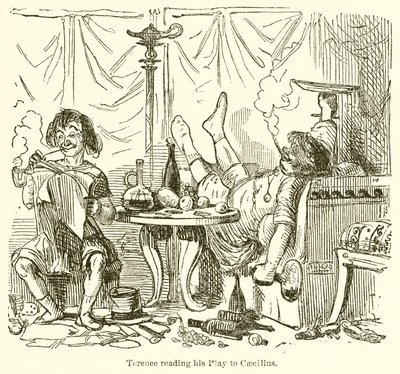 Terenzio legge la sua commedia a Cecilio da John Leech