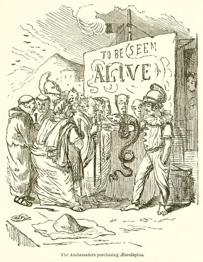 Gli ambasciatori che acquistano Esculapio da John Leech