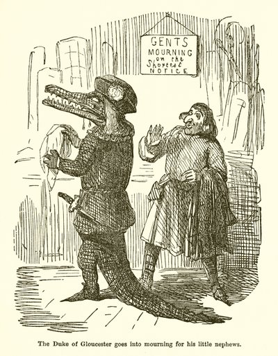 Il Duca di Gloucester va in lutto per i suoi piccoli nipoti da John Leech