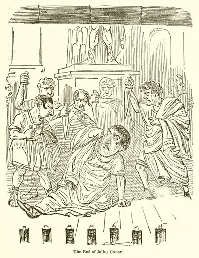 La fine di Giulio Cesare da John Leech