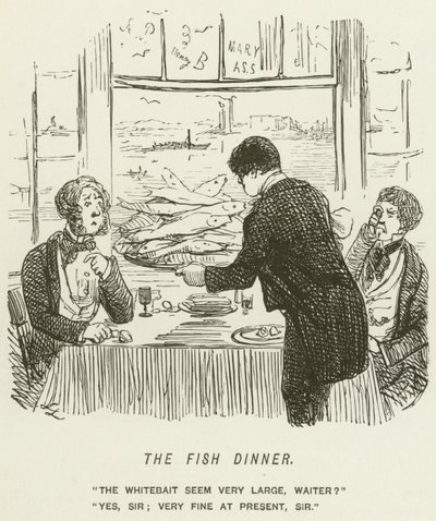 La cena del pesce da John Leech