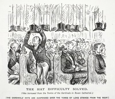 La difficoltà del cappello risolta da John Leech