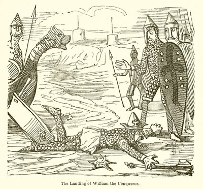 Lo sbarco di Guglielmo il Conquistatore da John Leech