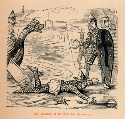 Lo sbarco di Guglielmo il Conquistatore, c1860 da John Leech