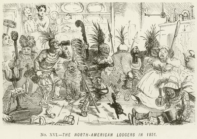 Gli inquilini nordamericani nel 1851 da John Leech