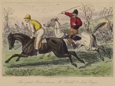 La grande partita tra Mr Flintoff e Jack Rogers da John Leech