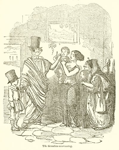 Tib. Gracchus in campagna elettorale da John Leech