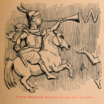 Tiberio Sempronio Gracco che abbatte le mura, 1852 da John Leech