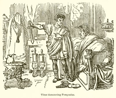 Tito minaccia Pomponio da John Leech