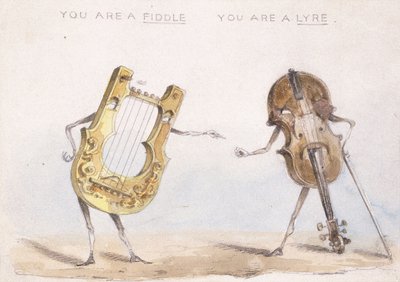 Sei un violino, sei una lira da John Leech