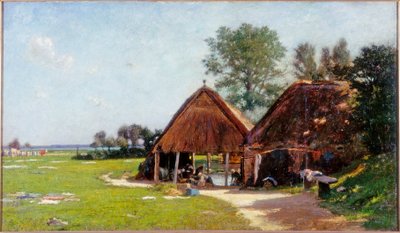 Lavatoio, Normandia, c.1918 da John Leslie Thomson