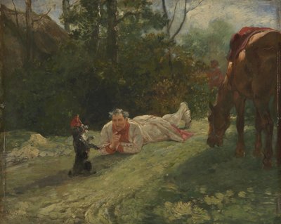 Il Cane da Spettacolo, c. 1875 da John Lewis Brown