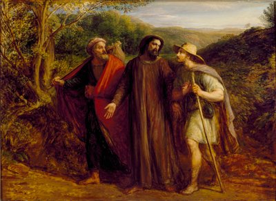 Apparizione di Cristo ai due discepoli in cammino verso Emmaus da John Linnell