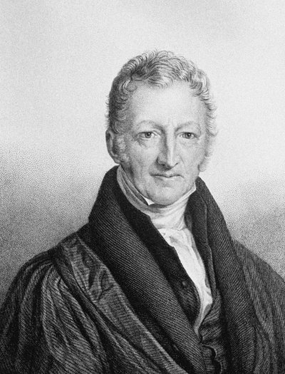 Ritratto di Thomas Robert Malthus 1766-1834 da John Linnell