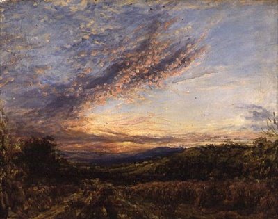 Tramonto su un paesaggio di brughiera da John Linnell
