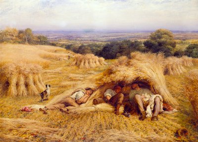 Il riposo di mezzogiorno, 1862 da John Linnell