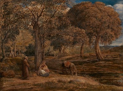 Il riposo durante la fuga in Egitto da John Linnell