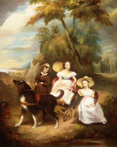 Ritratto di gruppo di tre bambini da John Livingstone