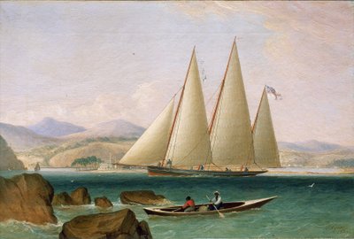 Una goletta al largo di Port Royal, all
