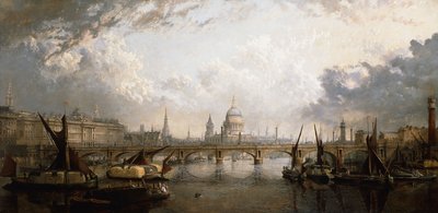 Il Tamigi dal Ponte di Hungerford, 1871 da John MacVicar Anderson