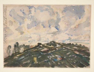 Terra e cielo, Francia, 1908; o La collina da John Marin