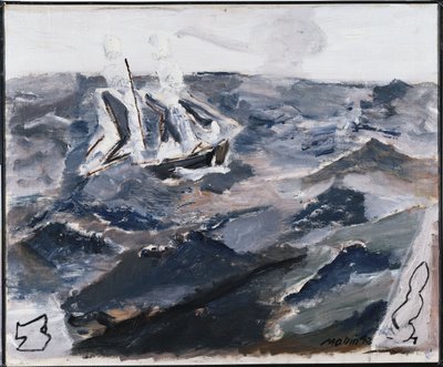 Mare e barca (olio su tela) da John Marin