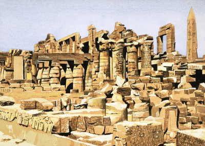 Le Rovine del Tempio di Amon a Karnak da John Marshall
