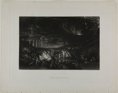 Caduta di Ninive, da Illustrazioni della Bibbia da John Martin