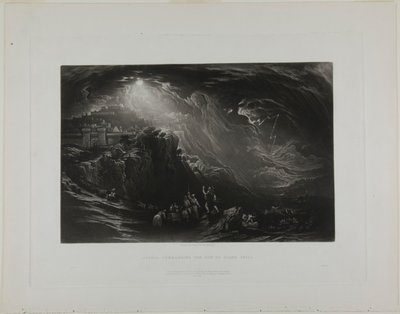Giosuè comanda al sole di fermarsi, dalle Illustrazioni della Bibbia da John Martin