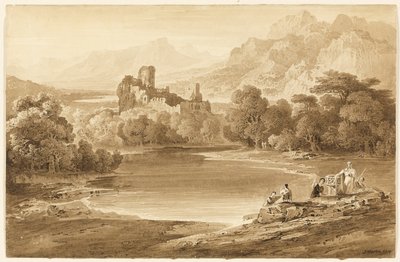 Paesaggio con un Castello in Rovina da John Martin