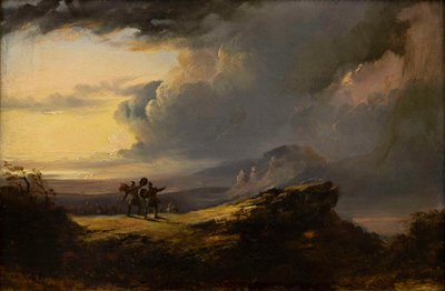 Macbeth e Banquo incontrano le tre streghe da John Martin