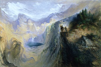 Manfredo sulla Jungfrau, 1837 da John Martin