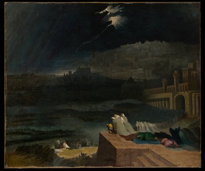 Pentimento di Ninive da John Martin