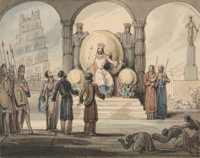 Shadrach, Meshach e Abed-Nego davanti a Nabucodonosor da John Martin