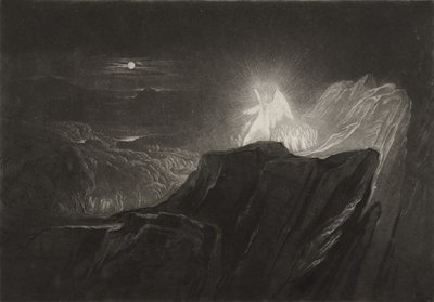 Gli angeli che custodiscono il paradiso di notte da John Martin