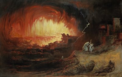 La Distruzione di Sodoma e Gomorra, 1852 da John Martin