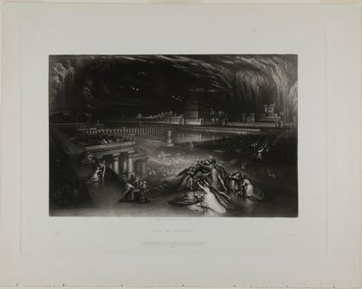 La caduta di Babilonia, da Illustrazioni della Bibbia da John Martin
