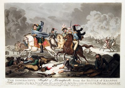 La fuga di Bonaparte dalla battaglia di Krasnoi da John Massey Wright