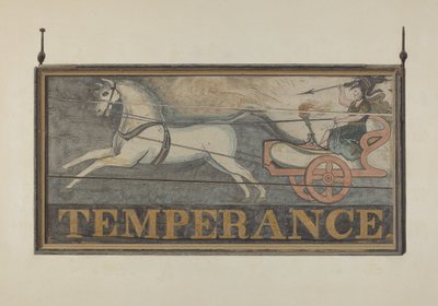 Insegna della taverna: Temperanza, c. 1940 da John Matulis