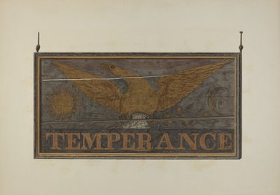 Insegna della taverna: Temperanza, c. 1940 da John Matulis