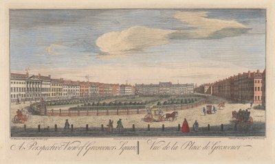 Vista prospettica di Grosvenor Square da John Maurer