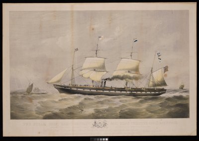 Il piroscafo Great Britain... Proprietari Messrs Gibbs & Co... Al popolo della Gran Bretagna e degli Stati Uniti d